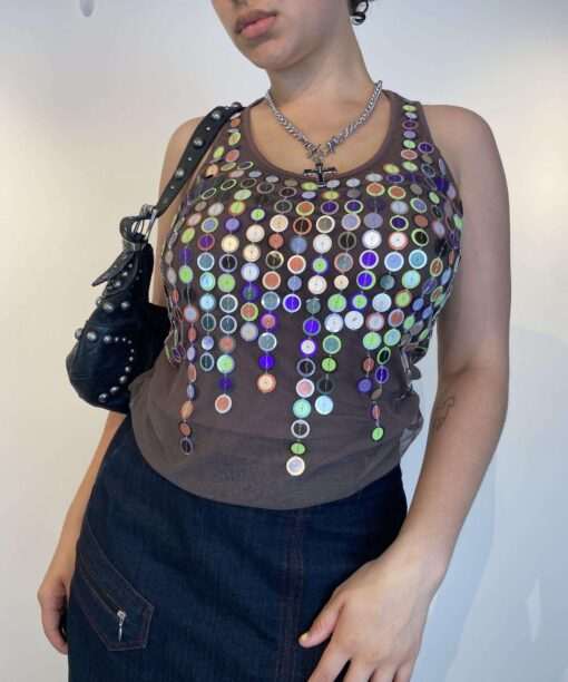 y2k Deadstock Miss Sixty button top