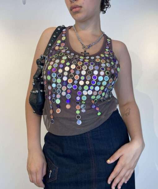 Alternative view of y2k Deadstock Miss Sixty button top