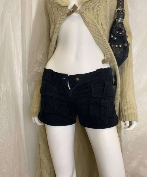 Vintage Black Booty Shorts Size XS - Image 7