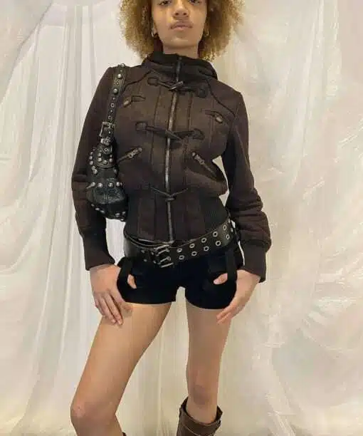 Vintage Grunge Cropped Bomber coat