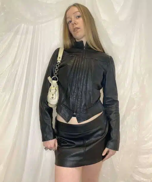 Alternative view of Vintage Moto Morgan De Toi Leather Jacket size S