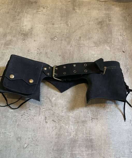 Alternative view of Deadstock Suede Black Utility Belt (S/M-L/XL)
