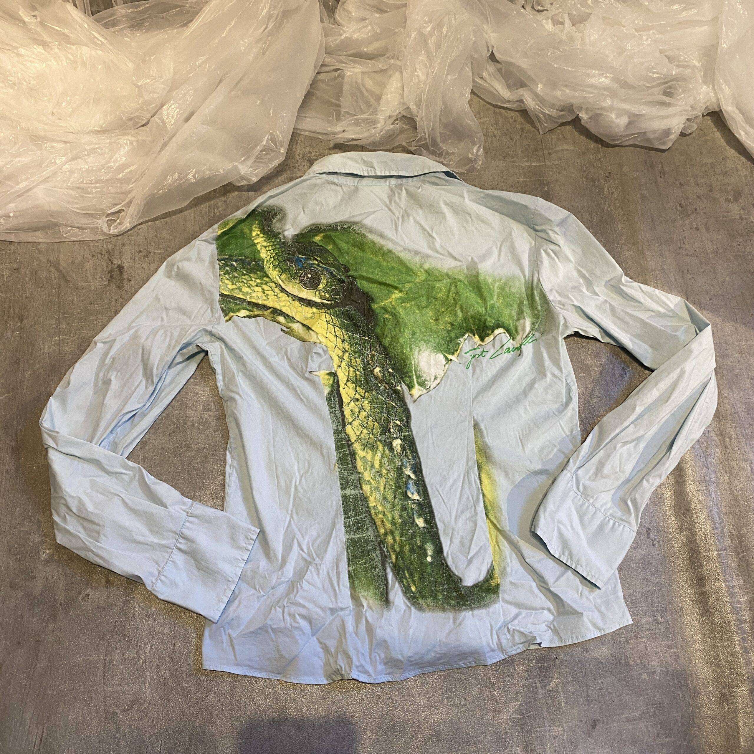 Vintage Just Cavalli Snake Shirt (Multiple Sizes S-M)