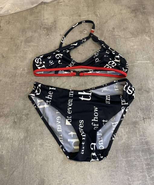 Deadstock Vintage Italian Monogram Bikini Set (S)