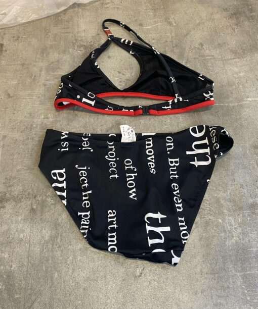 Alternative view of Deadstock Vintage Italian Monogram Bikini Set (S)