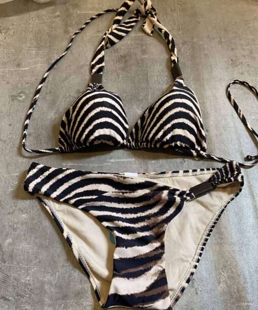 Alternative view of Vintage Animal Print Bikini Set (M)