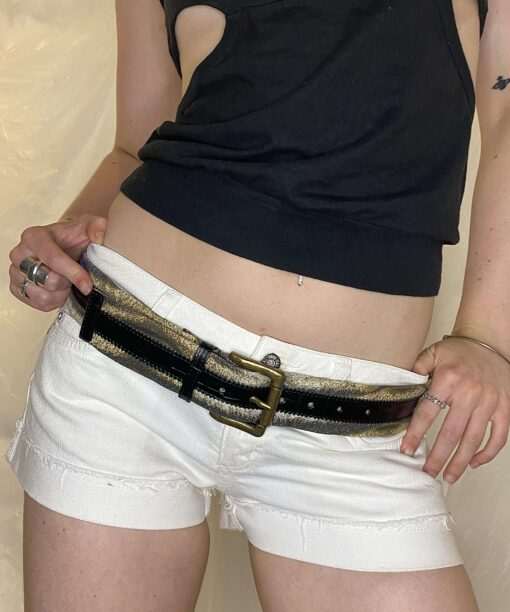 Vintage Just Cavalli Leopard Print Belt (XS-S/M)