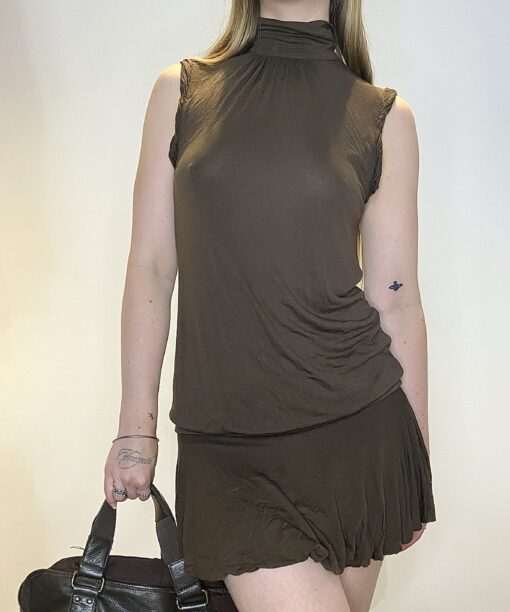 Alternative view of Vintage Miss Sixty Brown Multiwear Archive Dress (M)