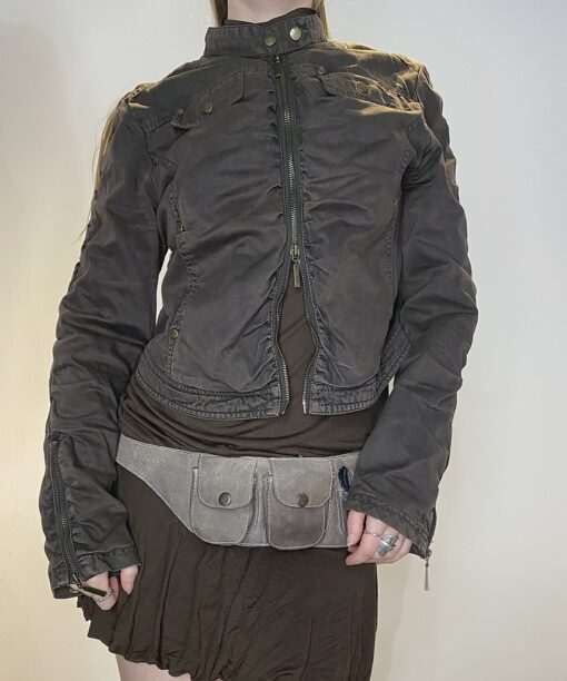 Alternative view of Vintage Lace-up Back Utility Jacket (M/L)