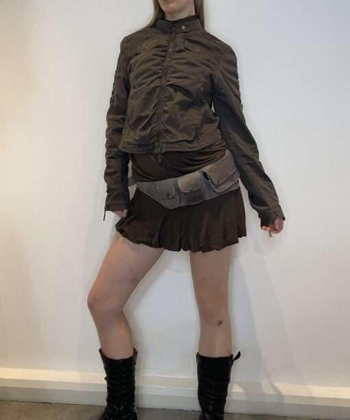 Vintage Lace-up Back Utility Jacket (M/L) - Image 5