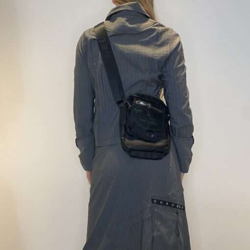 Vintage Black Diesel Techwear Over the Shoulder Bag - Image 6
