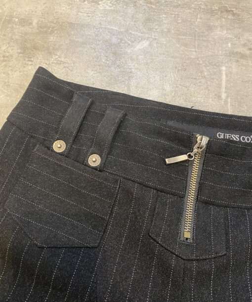 Vintage 90s Guess Pinstripe Bootcut Trousers (S/M) - Image 6