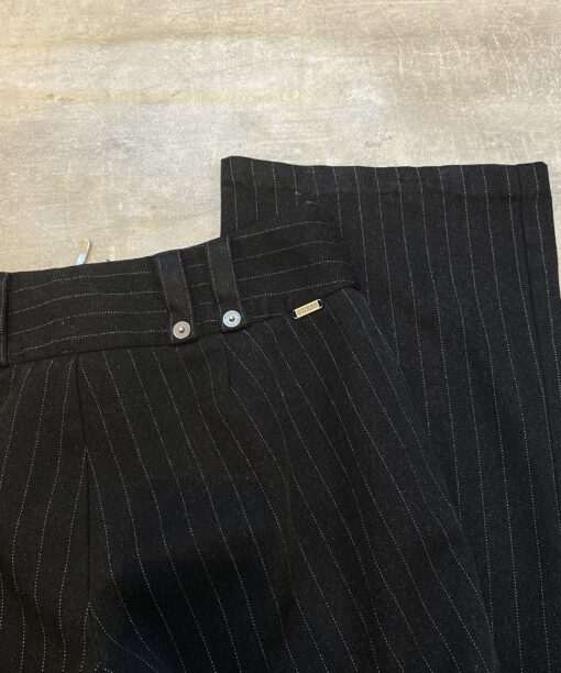 Vintage 90s Guess Pinstripe Bootcut Trousers (S/M) - Image 8