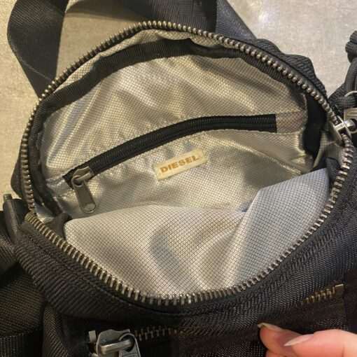 Vintage Black Diesel Techwear Over the Shoulder Bag - Image 5