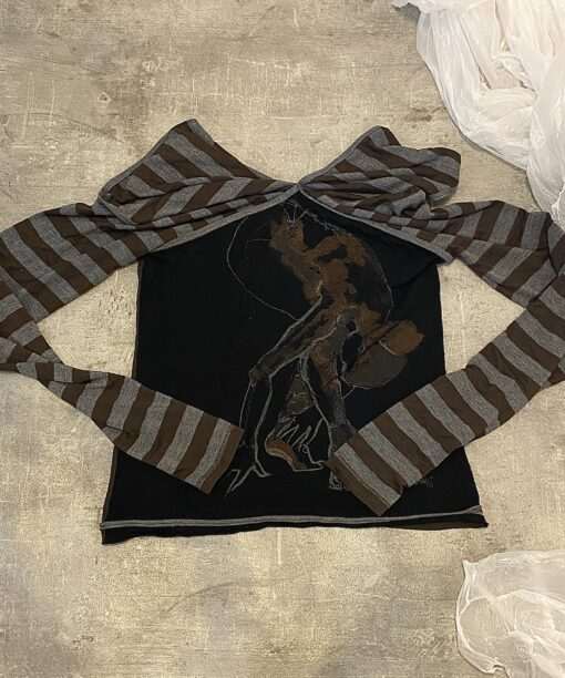 Vintage Cop Copine Graphic Print Long Sleeve (S/M)