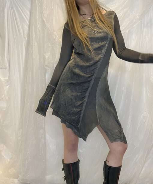 Vintage Ethereal Grunge Midi Dress (S/M)