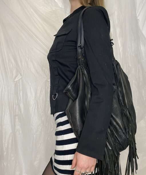 Vintage Grunge Military Jacket (S/M) - Image 5