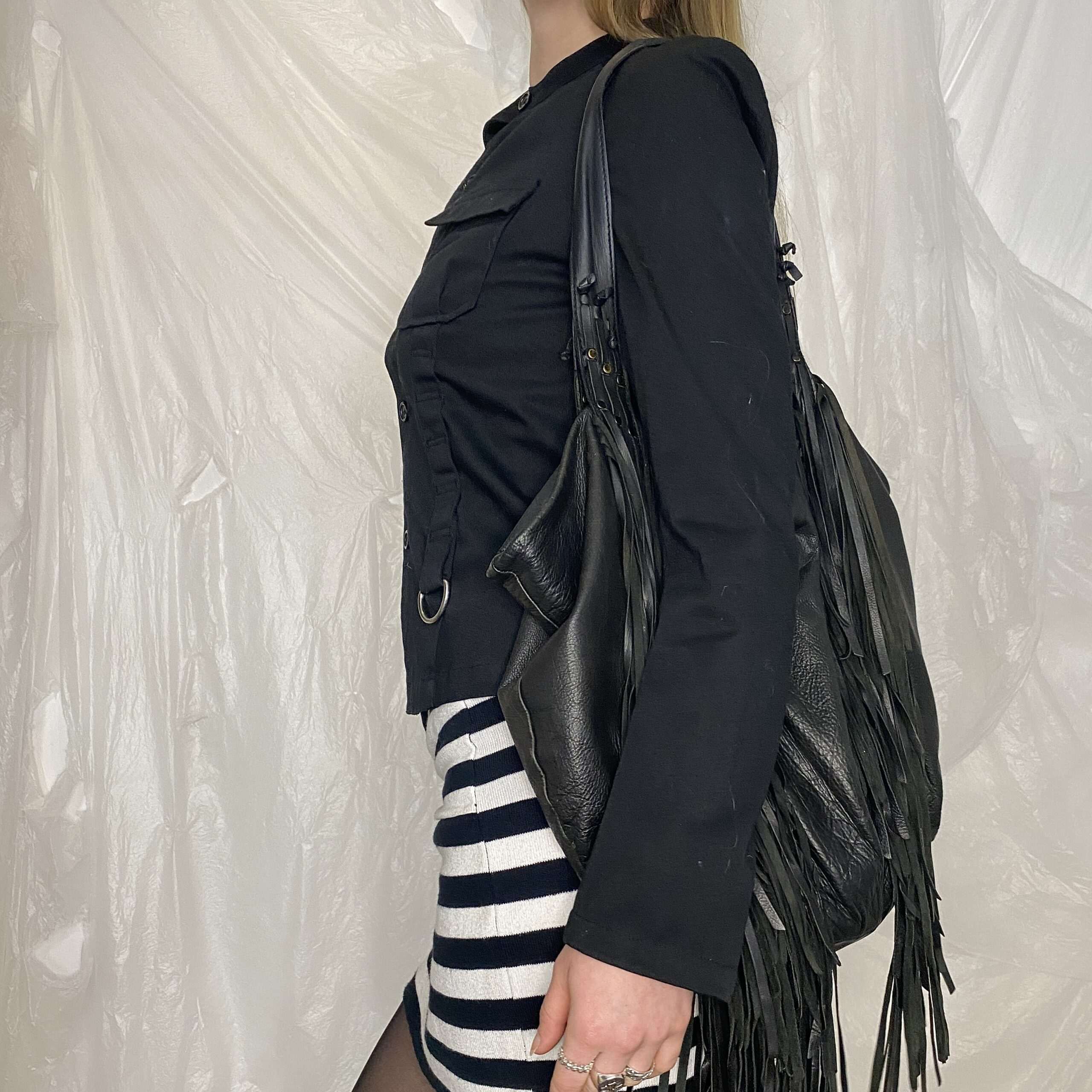 Vintage Grunge Military Jacket (S/M) - Image 5