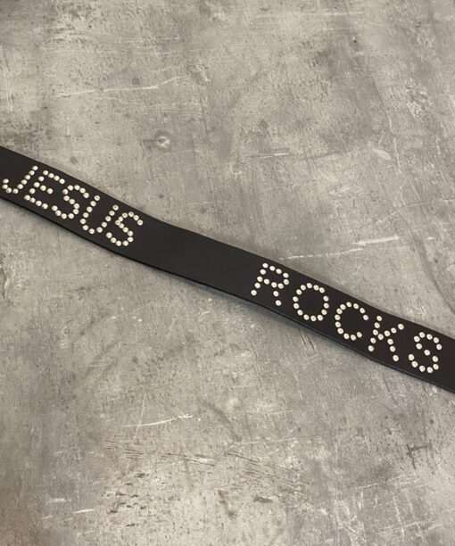 Alternative view of Vintage All Saints 'Jesus Rocks' Belt (L/XL)