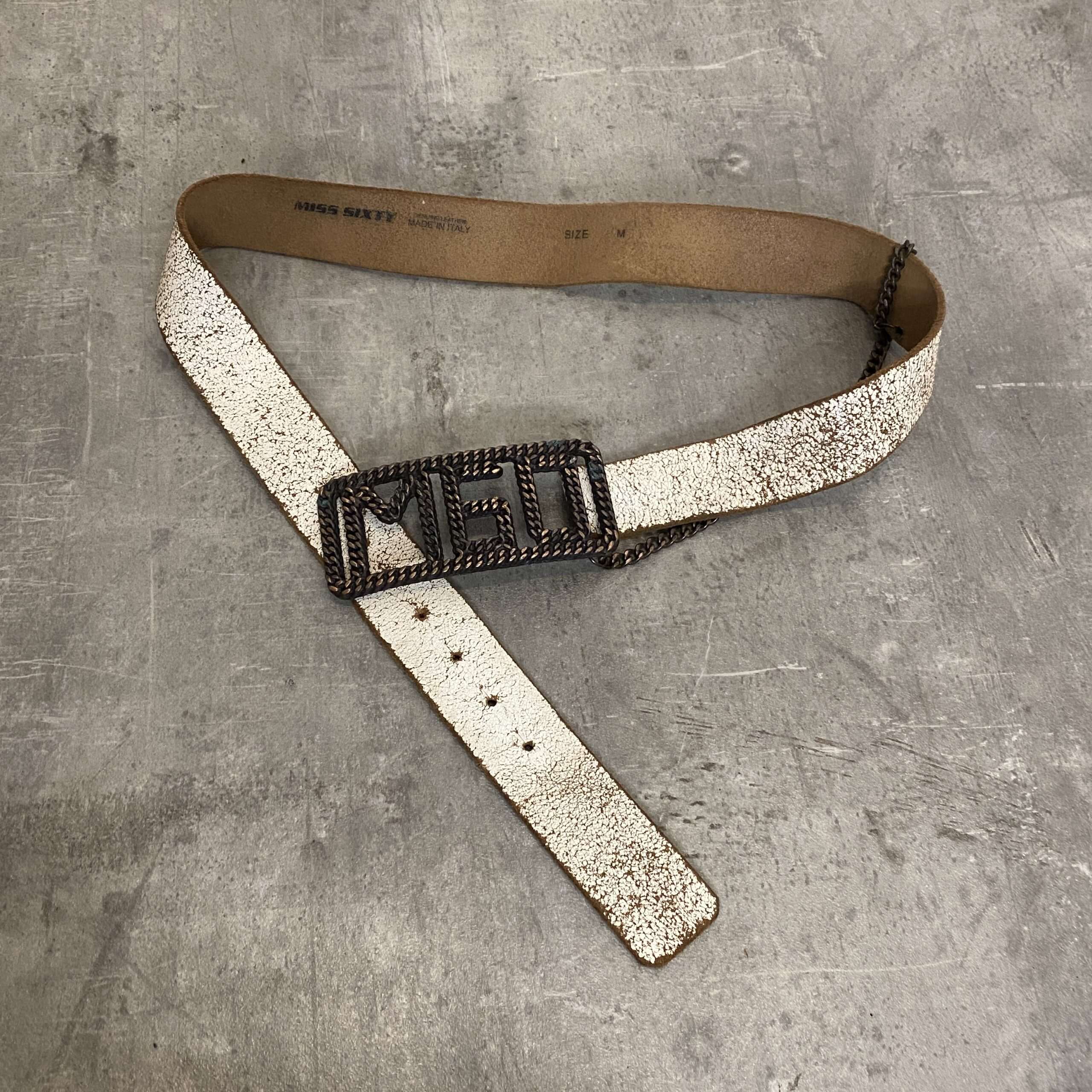Y2K Grunge Miss Sixty Leather Belt (M) – Timeless Wear