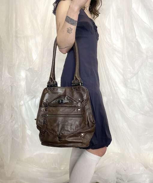 Vintage Diesel Leather Bag - Image 7
