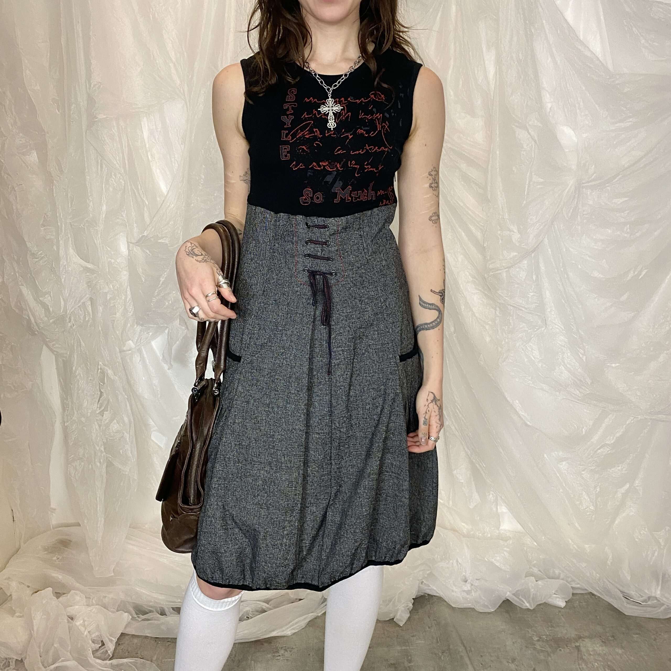 Vintage Parisian Bubble Dress (S)