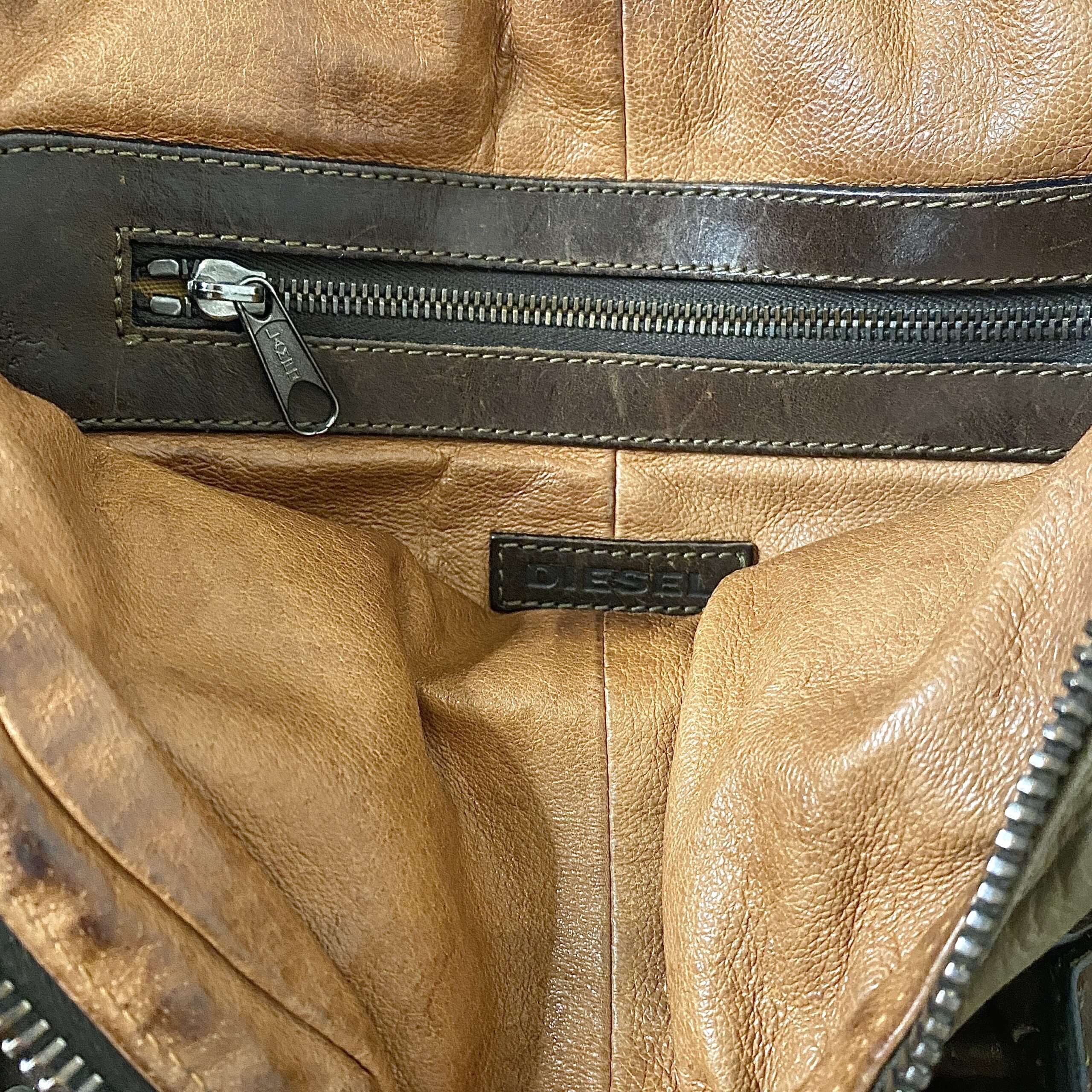 レア Diesel archive brown leather body bag Vintage Diesel Archive Bag – Timeless Wear