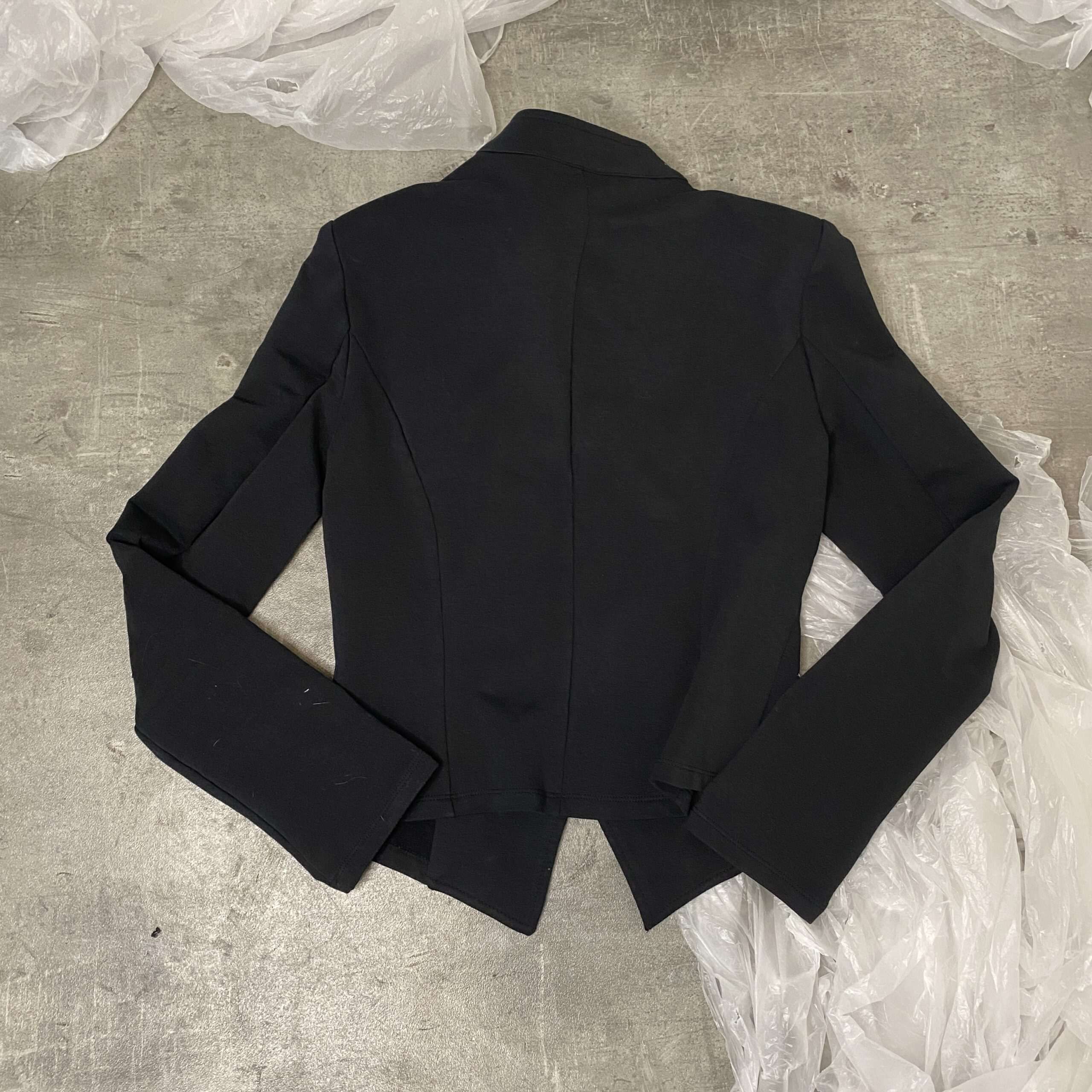 Grunge Military Cropped Jersey Jacket (S/M) - Image 2