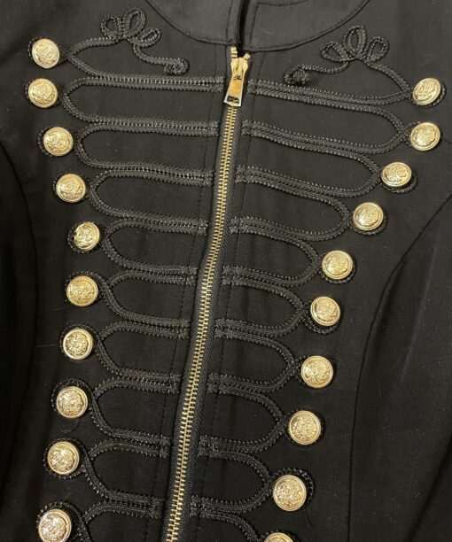 Grunge Military Cropped Jersey Jacket (S/M) - Image 3
