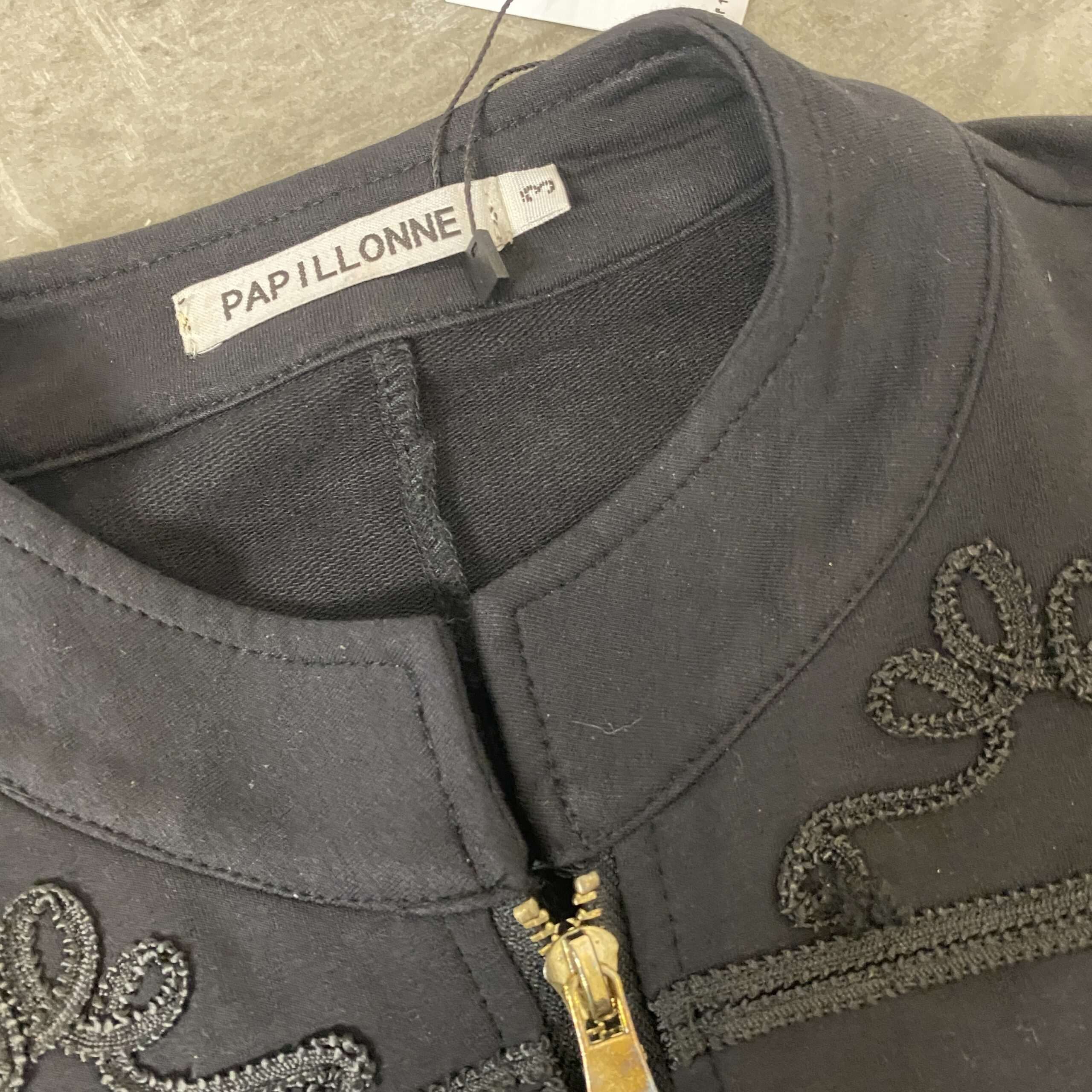 Grunge Military Cropped Jersey Jacket (S/M) - Image 4