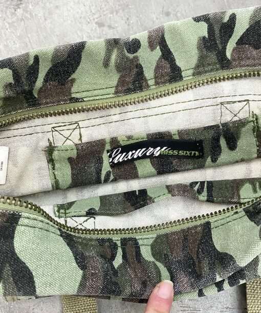 Vintage Camo Miss Sixty Rasta Bag - Image 4