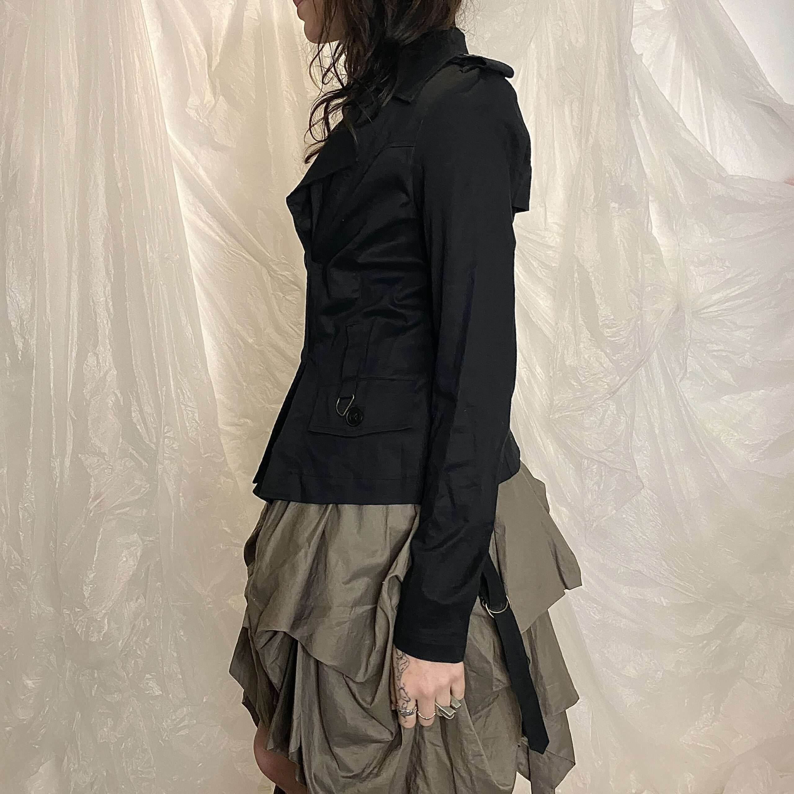 Vintage Gothic Double Breasted Jacket (S/M) - Image 3