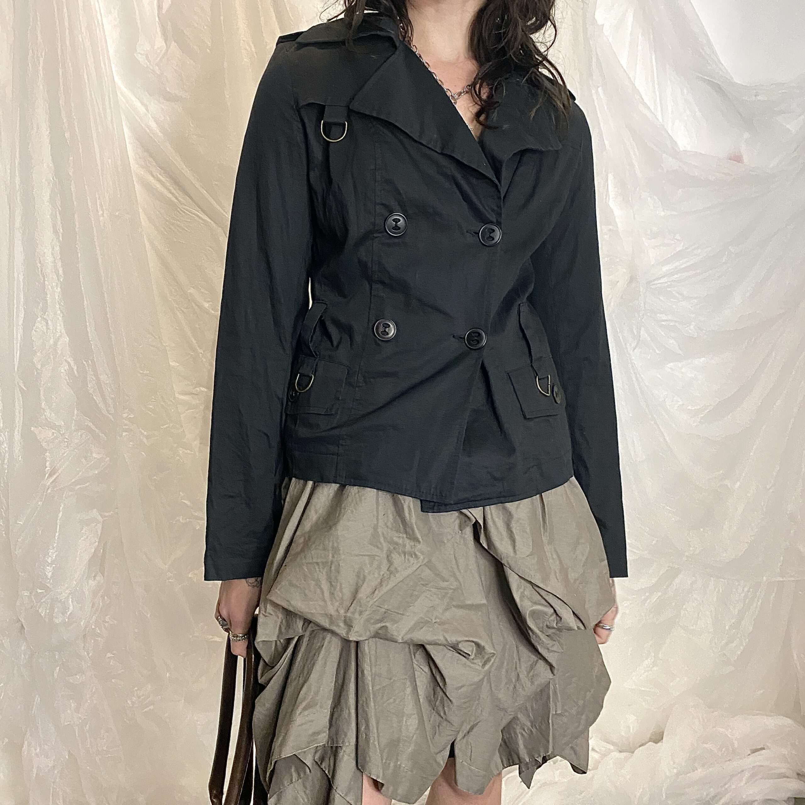 Vintage Gothic Double Breasted Jacket (S/M)