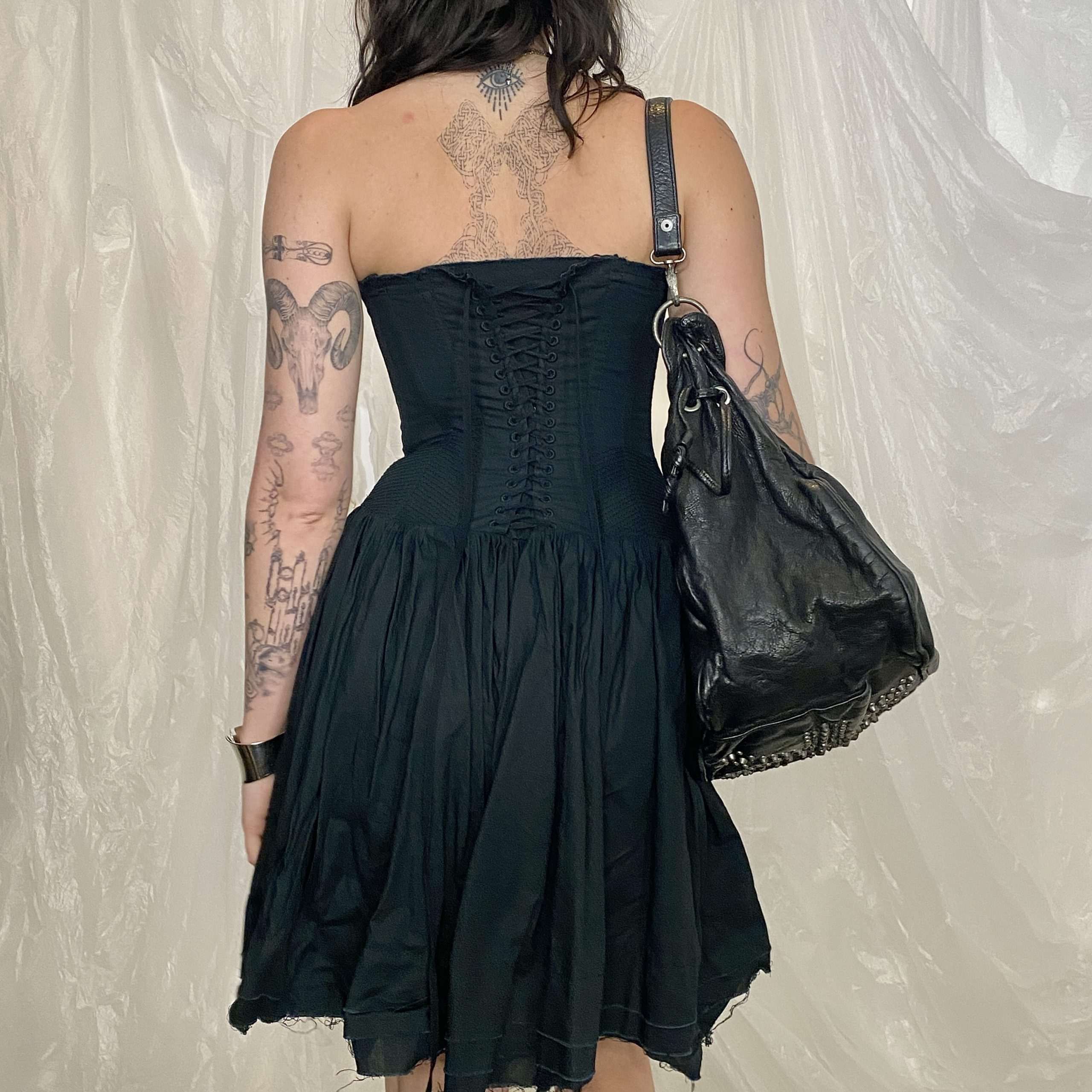 Vintage All Saints Corseted Lace Up Dress (XS) - Image 2