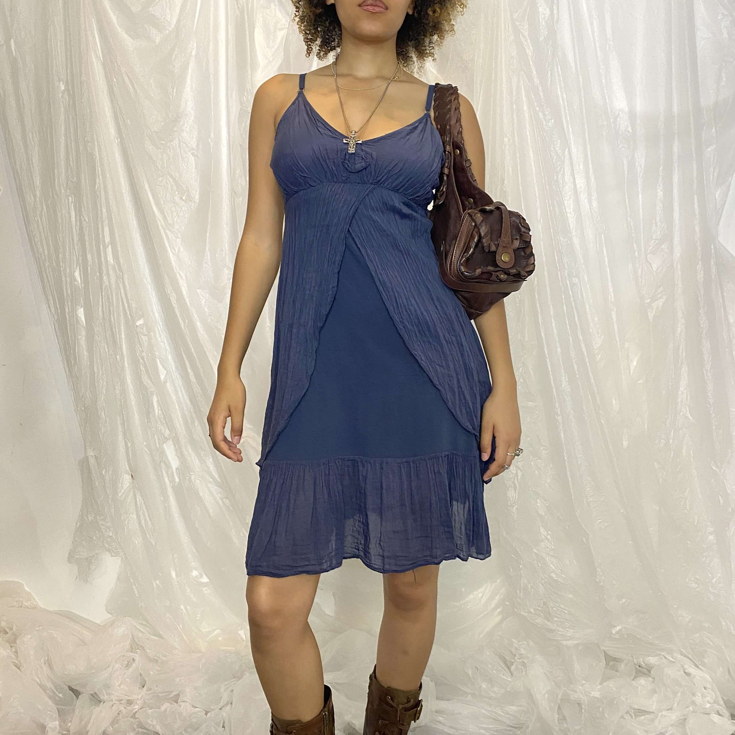 Vintage Whimsygoth Fairy Summer Dress (S)