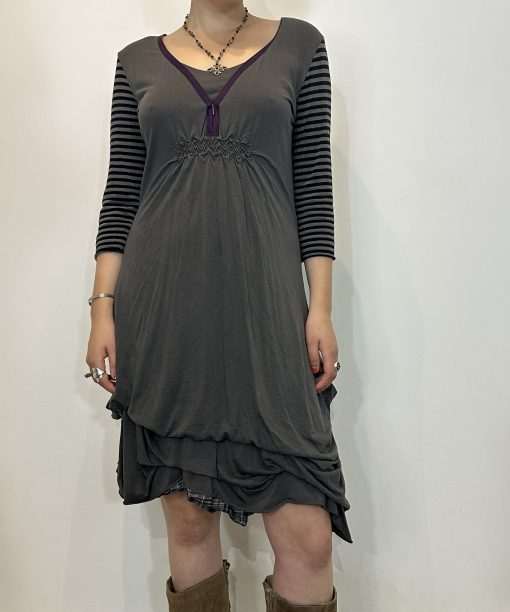 Vintage Cop Copine Ruched Dress (M)