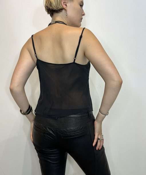 Sheer Black Cami Top (XS/S) - Image 3