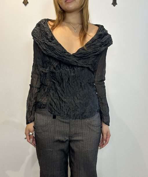 90s Gothic Wrap Long Sleeve (S)