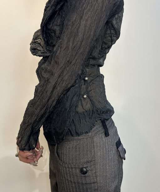 Alternative view of 90s Gothic Wrap Long Sleeve (S)