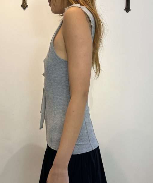 Alternative view of Vintage Silk Tie Vest Top (S/M)