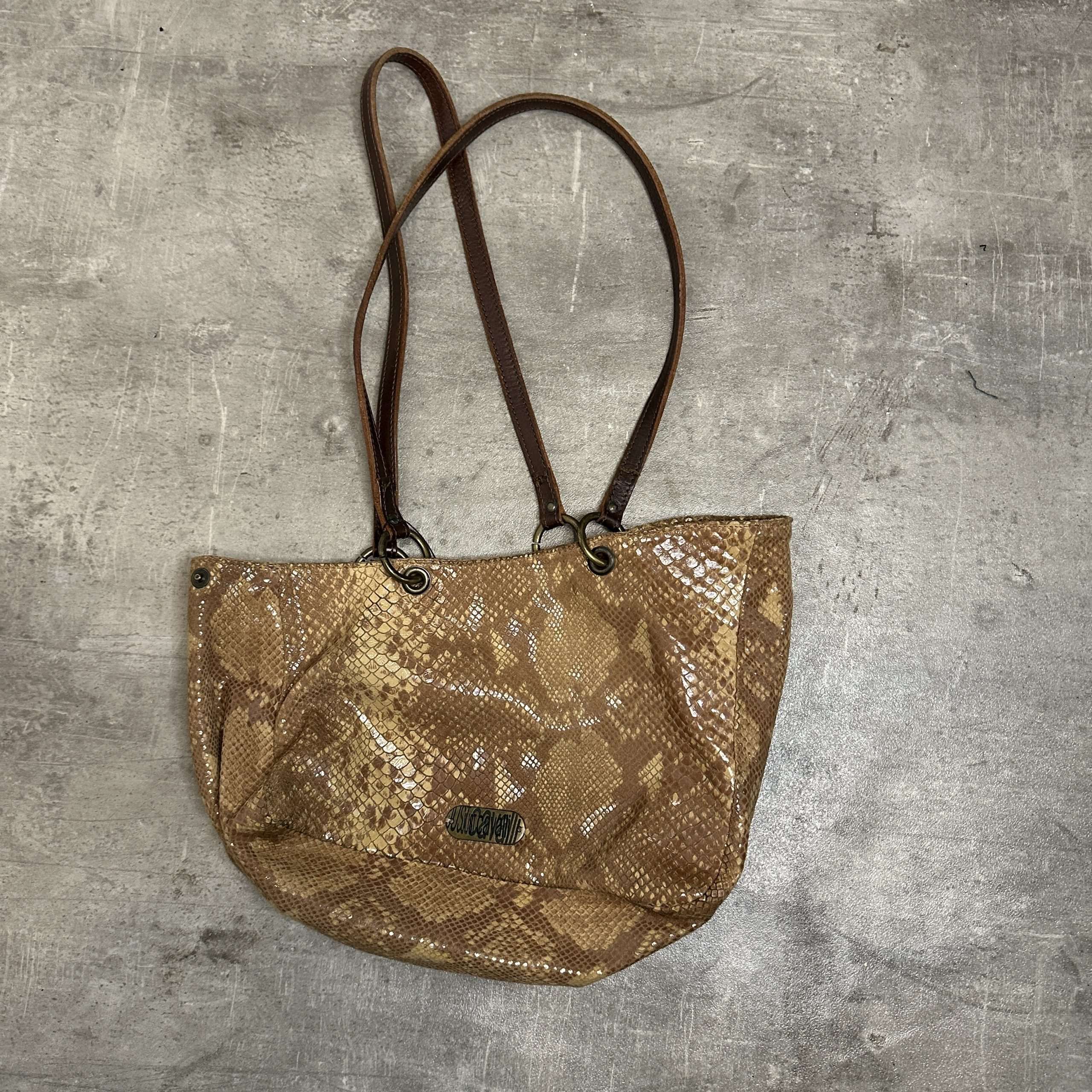 Vintage Snakeskin Designer Cavalli Bag