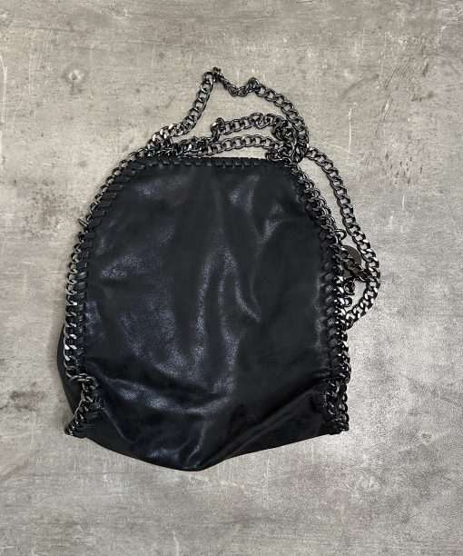 Vintage Chain Faux Leather Bag - Image 4