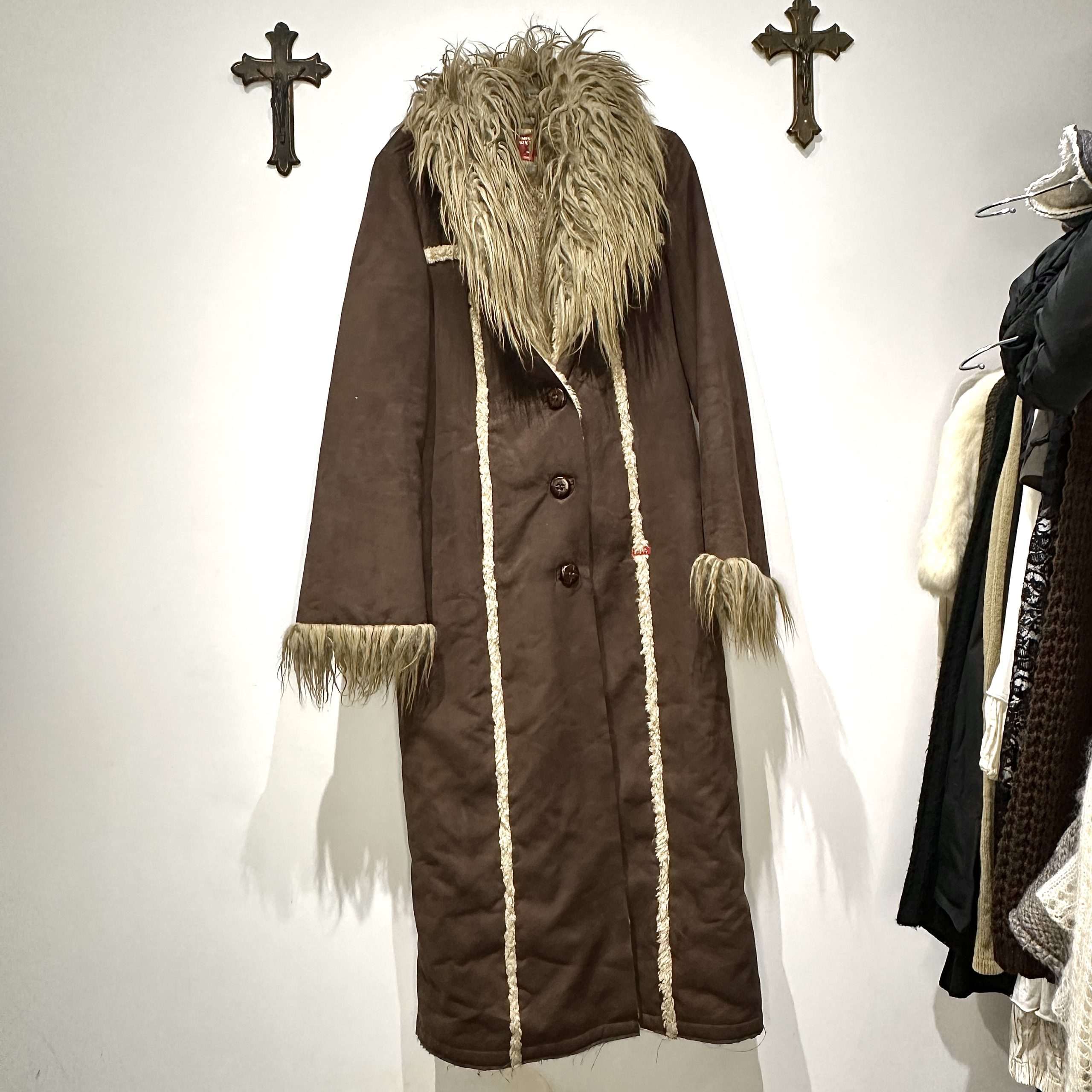 Y2K Miss Sixty Afghan Coat (S/M) - Image 6