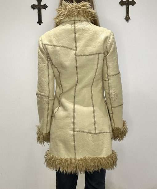 Y2K Vintage Miss Sixty Afghan Coat (S) - Image 4