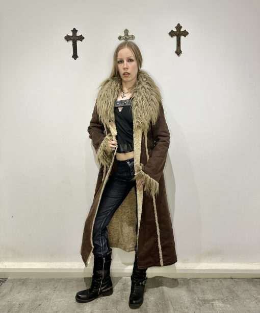 Y2K Miss Sixty Afghan Coat (S/M) - Image 5