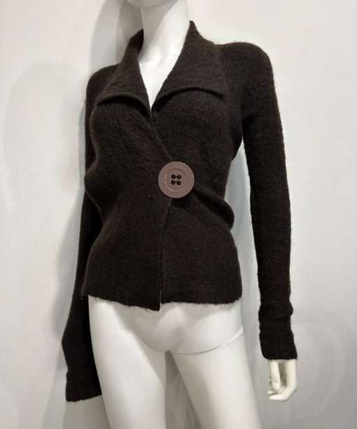 Vintage Italian Button Knit Long Sleeve (UK 8-12)