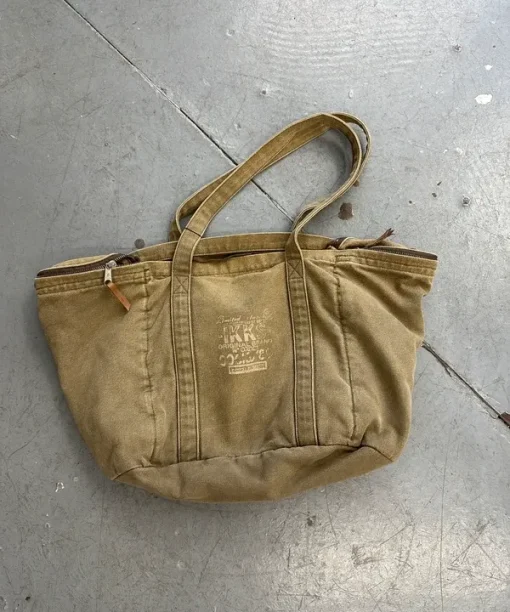 Vintage IKKS Cotton Utility Canvas Shoulder Bag