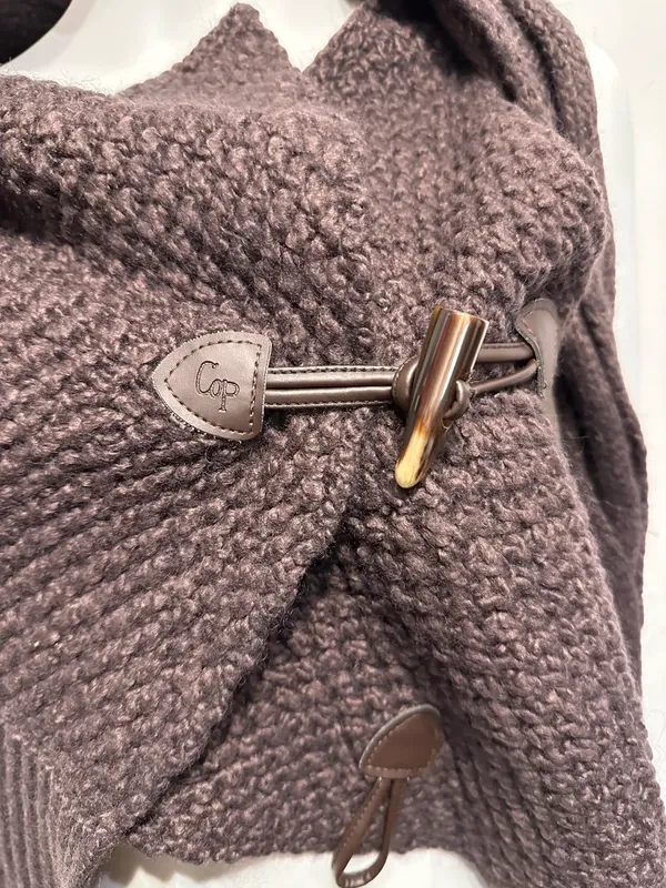 Vintage Cop Copine Wrap Avant Garde Knit Vest Gilet (S) - Image 4