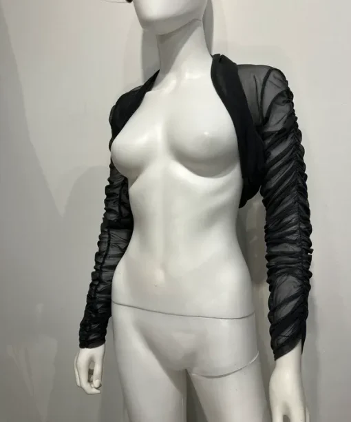 Vintage Italian Mesh Cropped Bolero Cardigan (S/M)