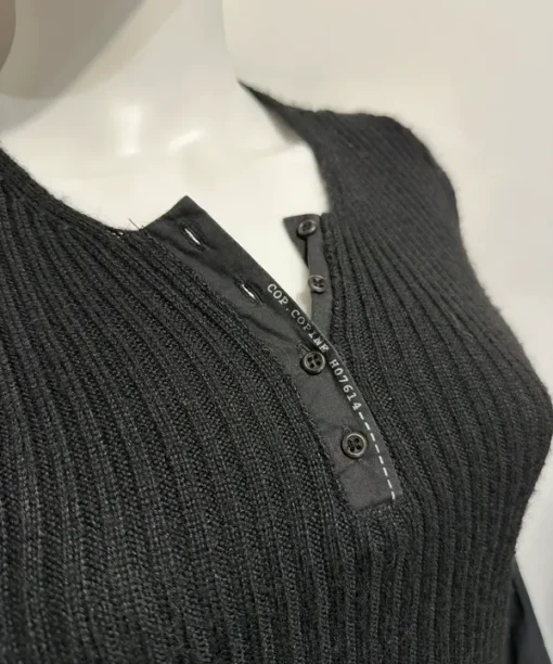 Alternative view of Vintage Cop Copine Avant Garde Button Blouse (S)